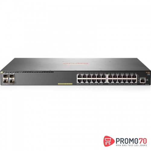 Aruba 2540 24g 4sfp+ switch [24 ports 10/100/1000  + 4 ports sfp+, l2, fully managed]