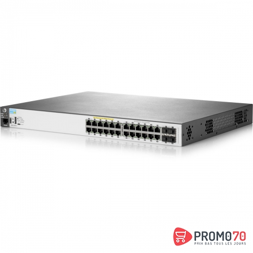 Aruba 2620 24 ppoe+ switch[24 ports 10-100  avec 12 ports poe+[ 30w] + 2 ports giga+ 2 ports sfp, l3 lite,managed]