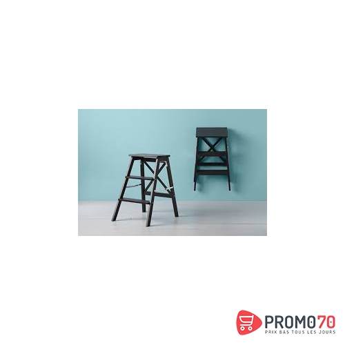 Bekv??m escabeau, 3 marches, noir