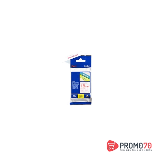 Brother lamine 8m, 18mm rouge 