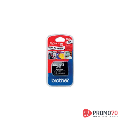 Brother ruban noir - blanc 12 mm