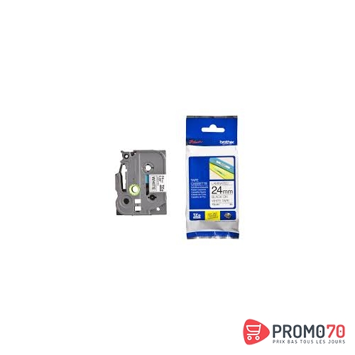 Brother ruban noir - blanc 24mm