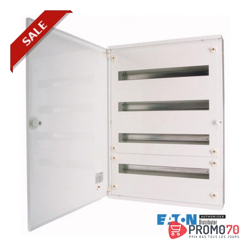 Coffret à monter en saillie complet; blanc; 33 pe par rangée; 4 rangées