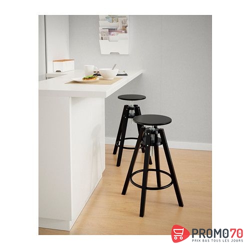 Dalfred tabouret de bar, noir