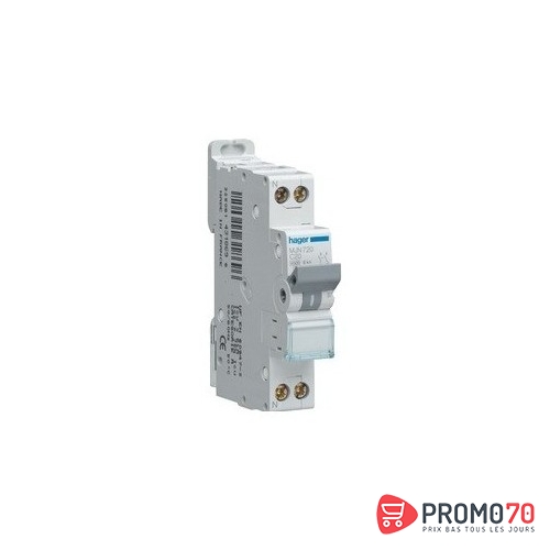 Disjoncteur modulaire 1p c 10a 6ka