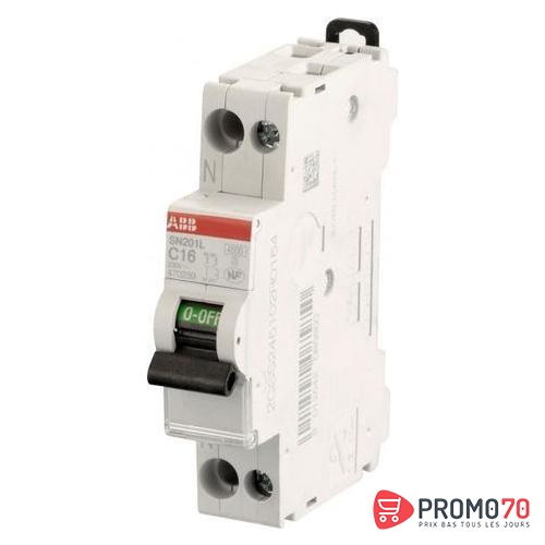 Disjoncteur modulaire 1p+n c 25a 4,5ka