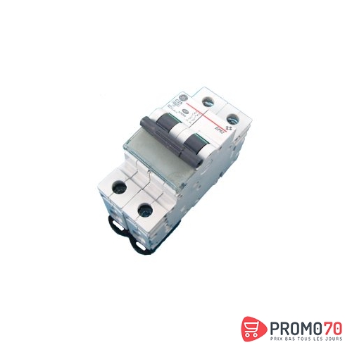 Disjoncteur modulaire 2p c 10a 6ka