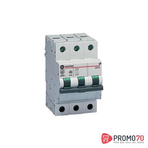 Disjoncteur modulaire 3p c 63a 6ka