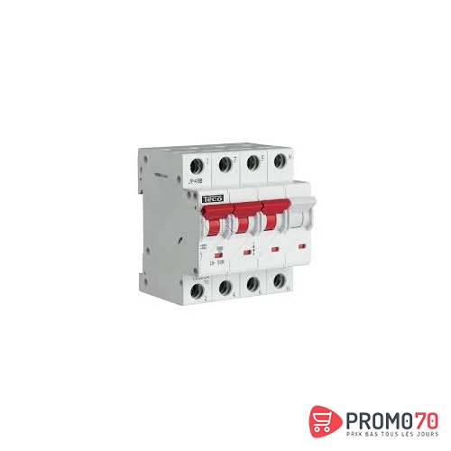 Disjoncteur modulaire 3p courbe c 10a 4,5ka