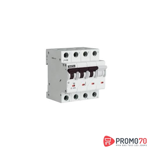 Disjoncteur modulaire 3p+n courbe c 6a 4,5ka