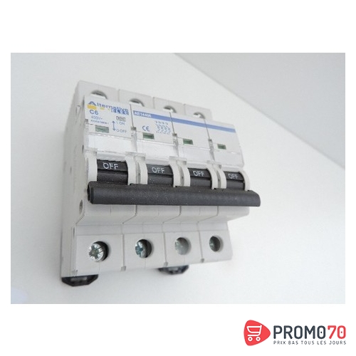 Disjoncteur modulaire 4p c 6a 6ka