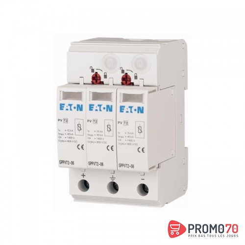 Eaton parafoudres débrochables, 2p, 385vac, 2x20ka