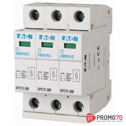 Eaton parafoudres débrochables, 4p, 385vac, 4x20ka