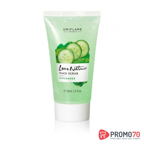 Gommage pour le visage love nature au concombre