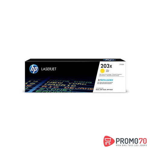   hp 203x yellow laserjet toner cartridge  2,500 