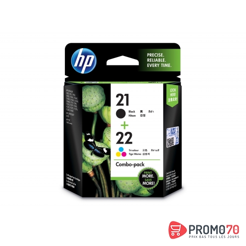Hp 21 black/22 tri-color 2-pack original ink cartridges