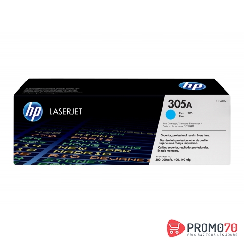 Hp 305a cyan original laserjet toner cartridge