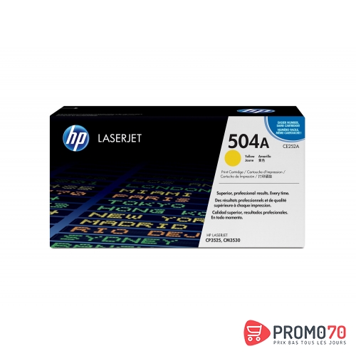 Hp 504a yellow original laserjet toner cartridge
