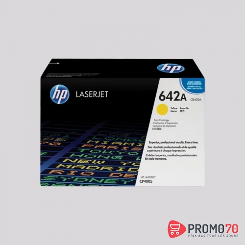 Hp 642a yellow original laserjet toner cartridge