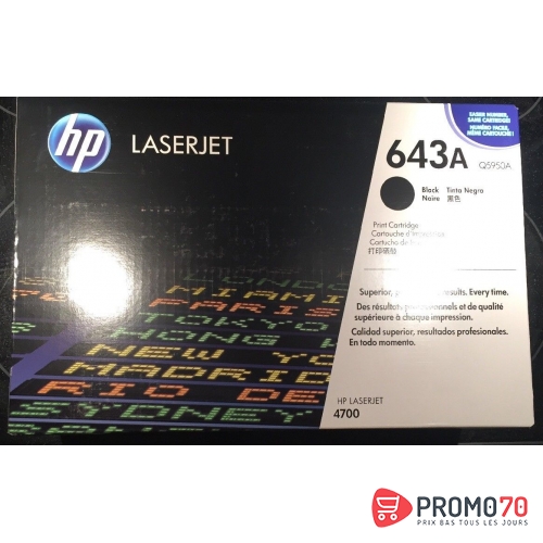 Hp 643a black original laserjet toner cartridge