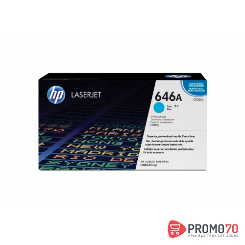 Hp 646a cyan original laserjet toner cartridge