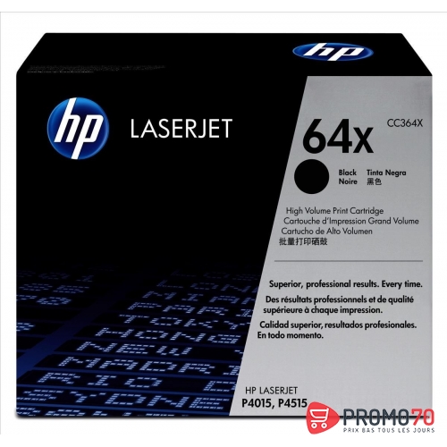 Hp 64x high yield black original laserjet toner cartridge
