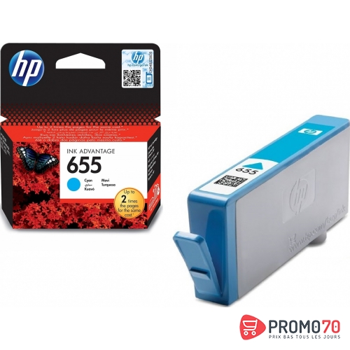 Hp 655 cyan original ink advantage cartridge