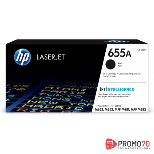 Hp 655a black original laserjet toner cartridge