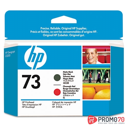 Hp 73 matte black and chromatic red designjet printhead