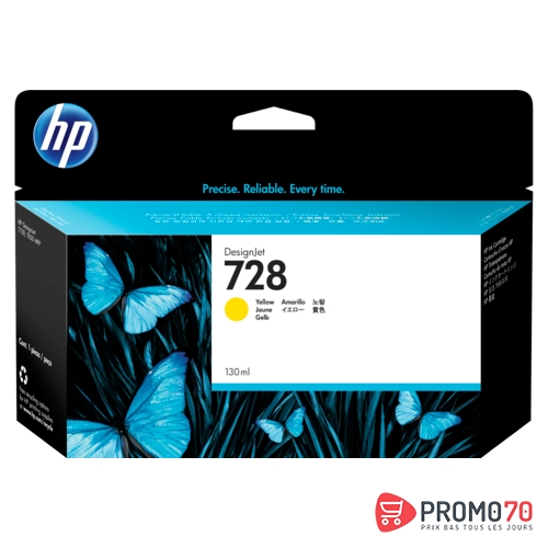  hp 730 130-ml yellow designjet ink cartridge 