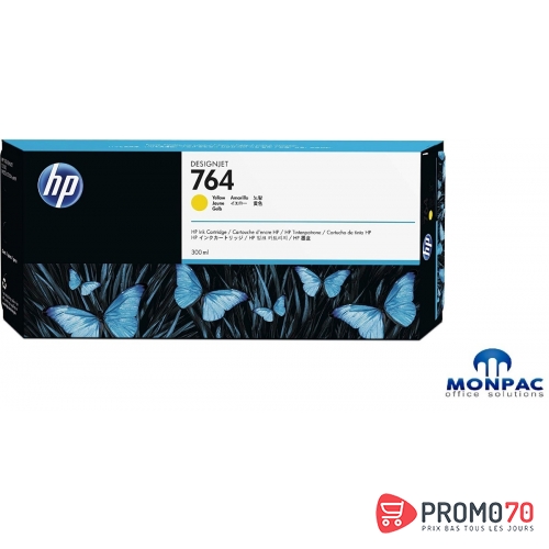 Hp 764 300-ml yellow designjet ink cartridge