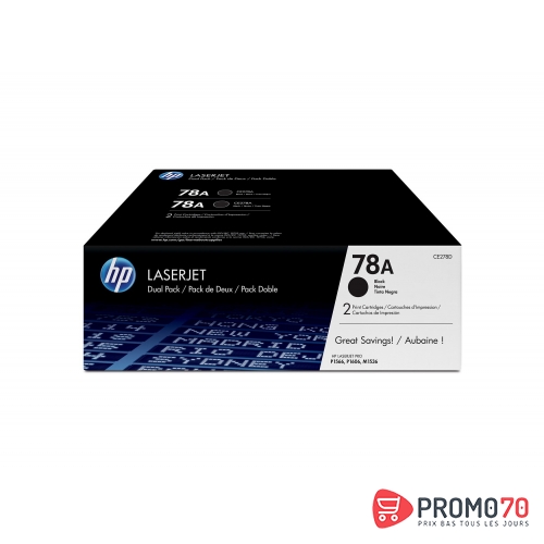 Hp 78a 2-pack black original laserjet toner cartridges