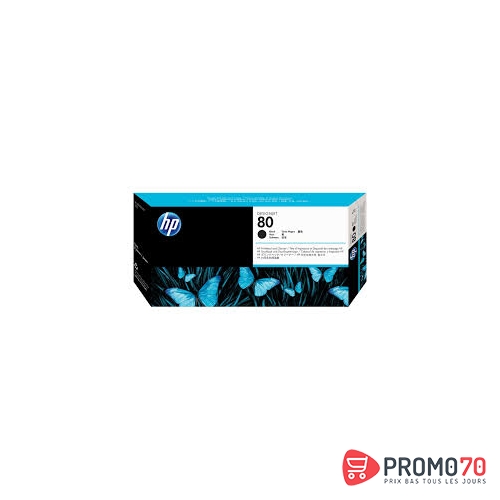 Hp 80 black designjet printhead and printhead cleaner