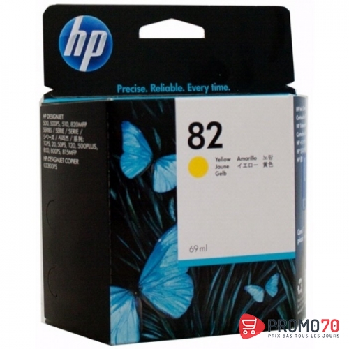 Hp 82 69-ml yellow designjet ink cartridge