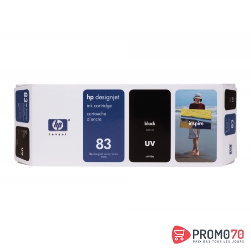 Hp 83 680-ml black designjet uv ink cartridge