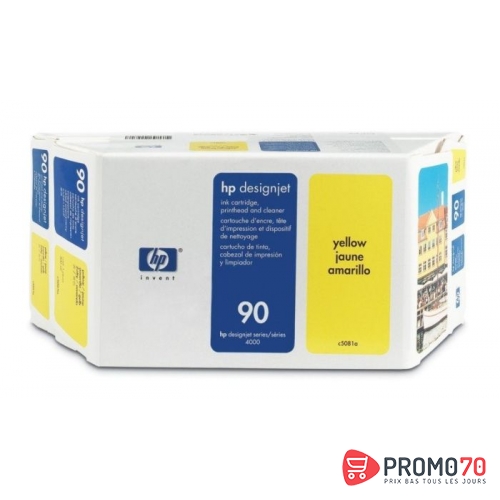 Hp 90 400-ml yellow designjet ink cartridge