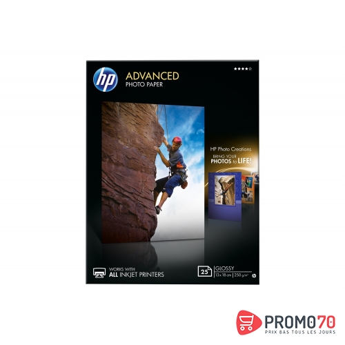 Hp advanced gloss photo paper 20 sht