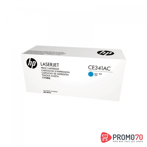 Hp ce341ac cyan contract original laserjet toner cartridge