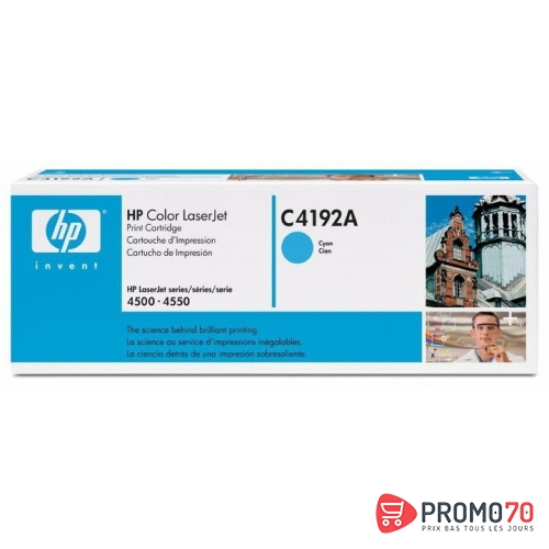 Hp color laserjet c4192a cyan original toner cartridge