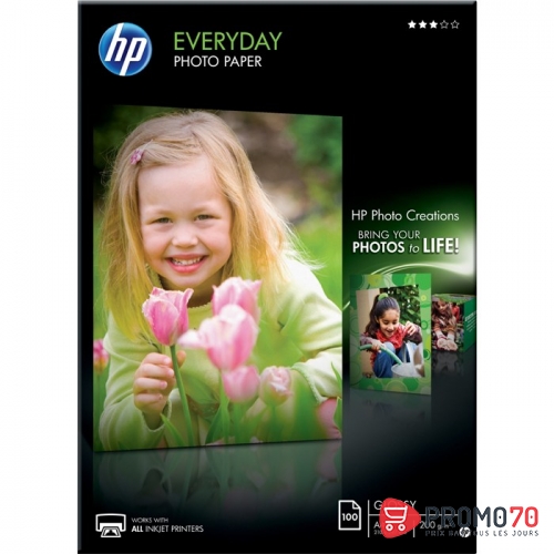 Hp everyday glossy photo paper-100 sht/10 x 15 cm