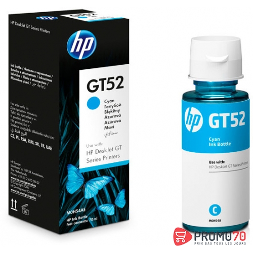 Hp gt52 cyan original ink bottle