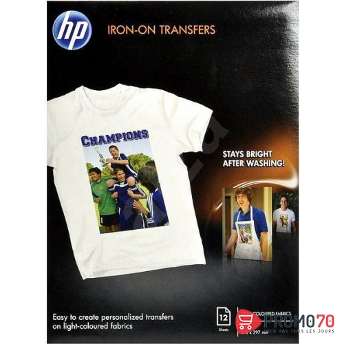 Hp iron-on t-shirt transfers (a4) 10 sht