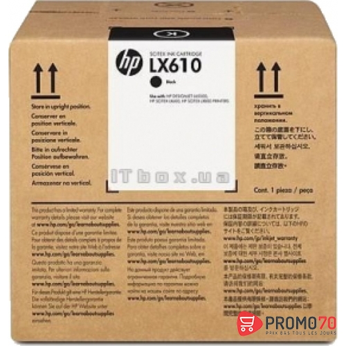 Hp lx610 3-liter black latex ink crtg