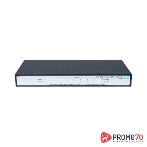 Hpe 1420 8g poe+ (64w) switch [8 ports 10-100-1000 poe+ , l2,  unmanaged]