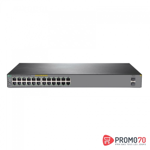 Hpe 1820-24g-poe+ (185w) switch [12 ports 10-100-1000 poe+ 12 ports 10/100/1000 + 2ports sfp, l2, smart managed]