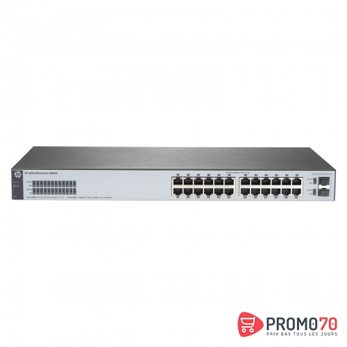 Hpe 1820-24g switch [24 ports 10-100-1000 + 2 ports sfp,l2, smart managed]