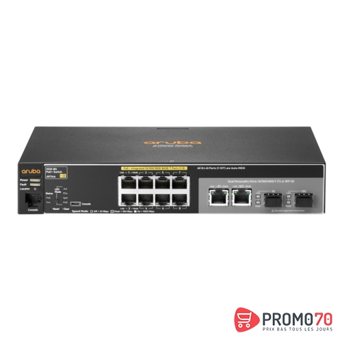 Hpe 2530-8g switch  [8 ports 10-100-1000  + 2ports sfp, l2 managed