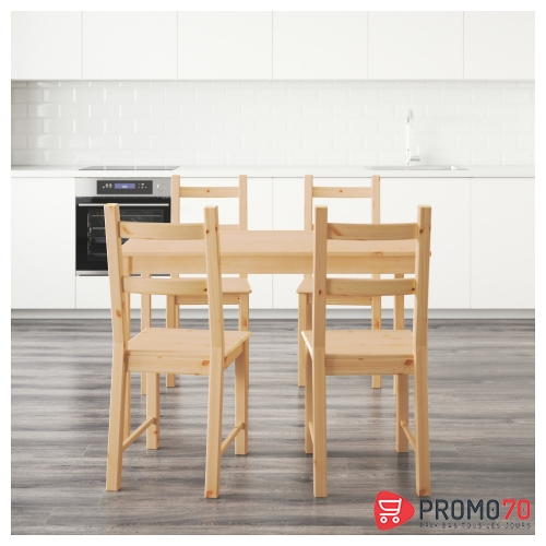 Ingo-ivar table et 4 chaises, pin