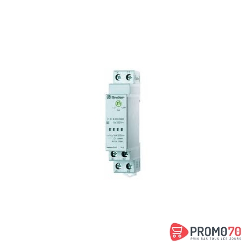 Interrupteur crépusculaire sur rail 2000w incandescent, 1f livré avec capteur