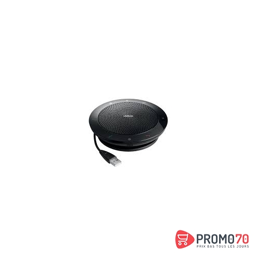 Jabra speak??? 410 ms speakerphone for uc, usb conference solution, 360-degree-microphone, plug&play, mute and volume button, wideband, microsoft optimized